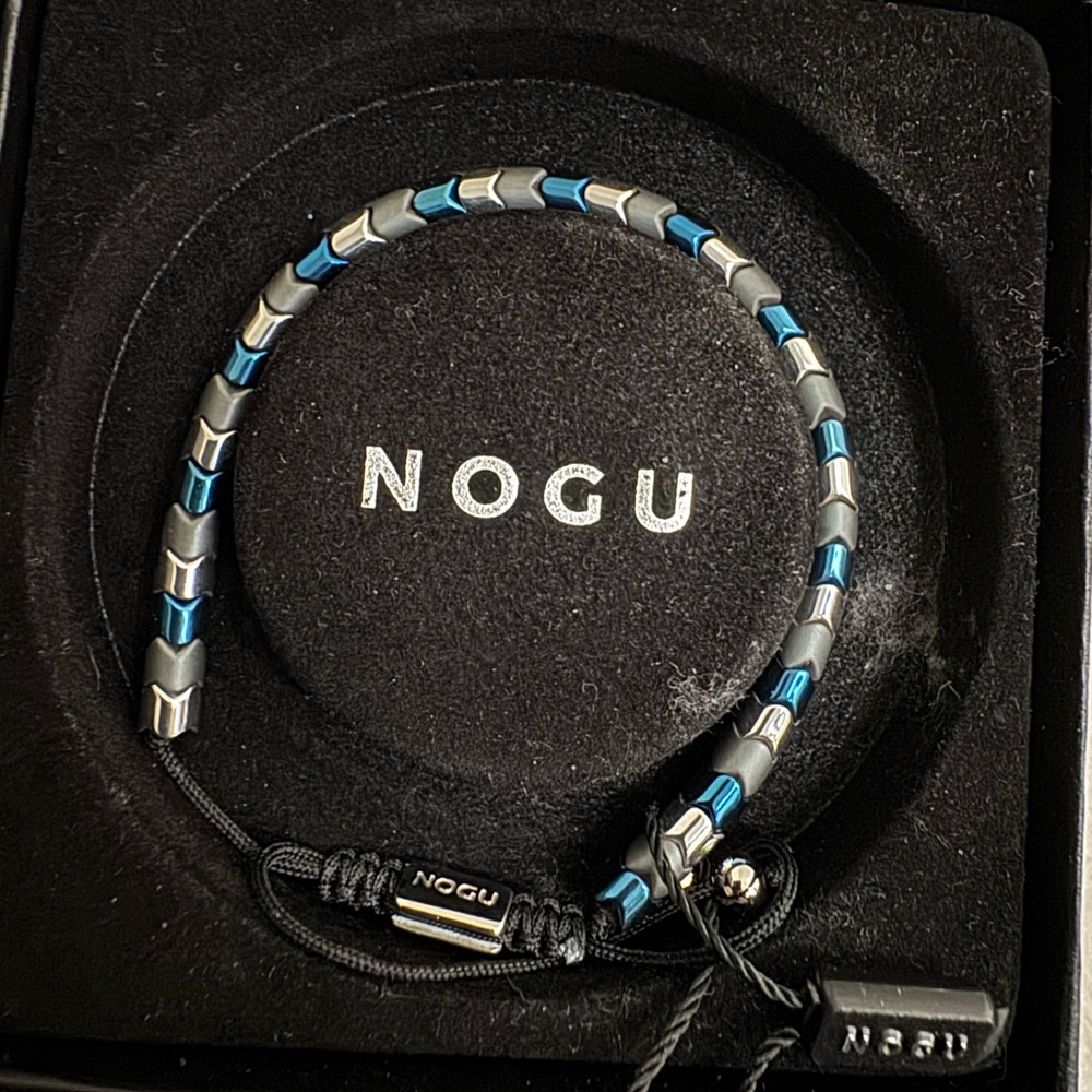 NOGU Blue and Silver Women's Bracelet
